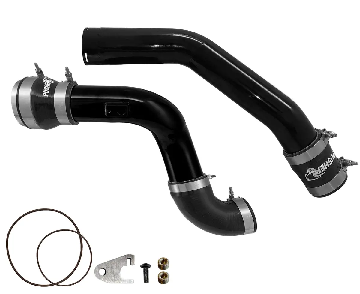 Pusher | 2023+ Ford F250 / F350 6.7L Power Stroke 3 Inch Hot & Cold Side Charge Tubes W/ Throttle Valve Adapter 1