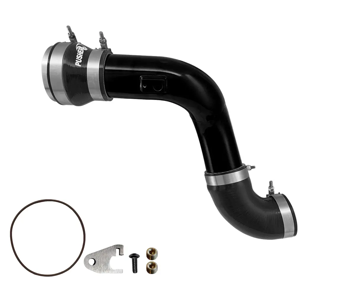 Pusher | 2017-2025 Ford F250 / F350 6.7L Power Stroke Hd 3 Inch Cold Side Charge Tube W/ Throttle Valve Adapter 1