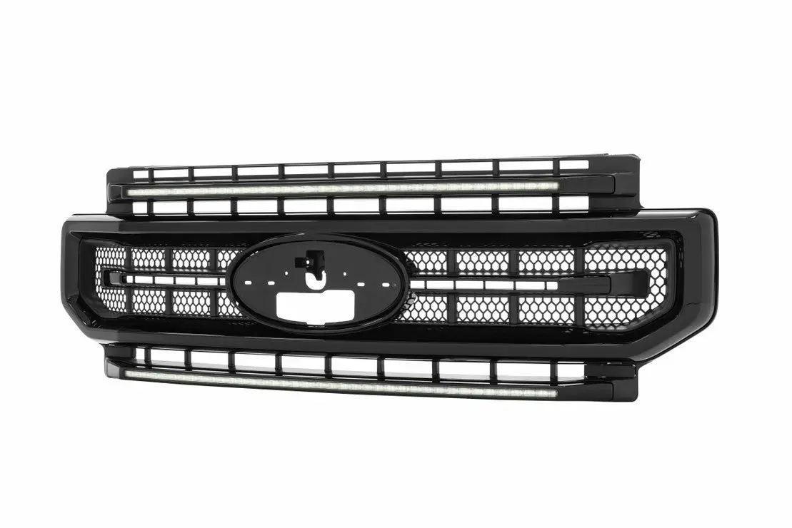 Morimoto | 2020-2022 Ford Super Duty Xbg Led Drl Grille | Paintable Black / White Drl 1