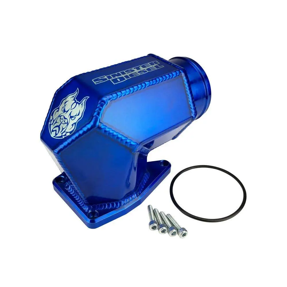 Sinister Diesel | 2003-2007 Ford 6.0L Power Stroke Hexagon Intake Elbow Without Bungs 1