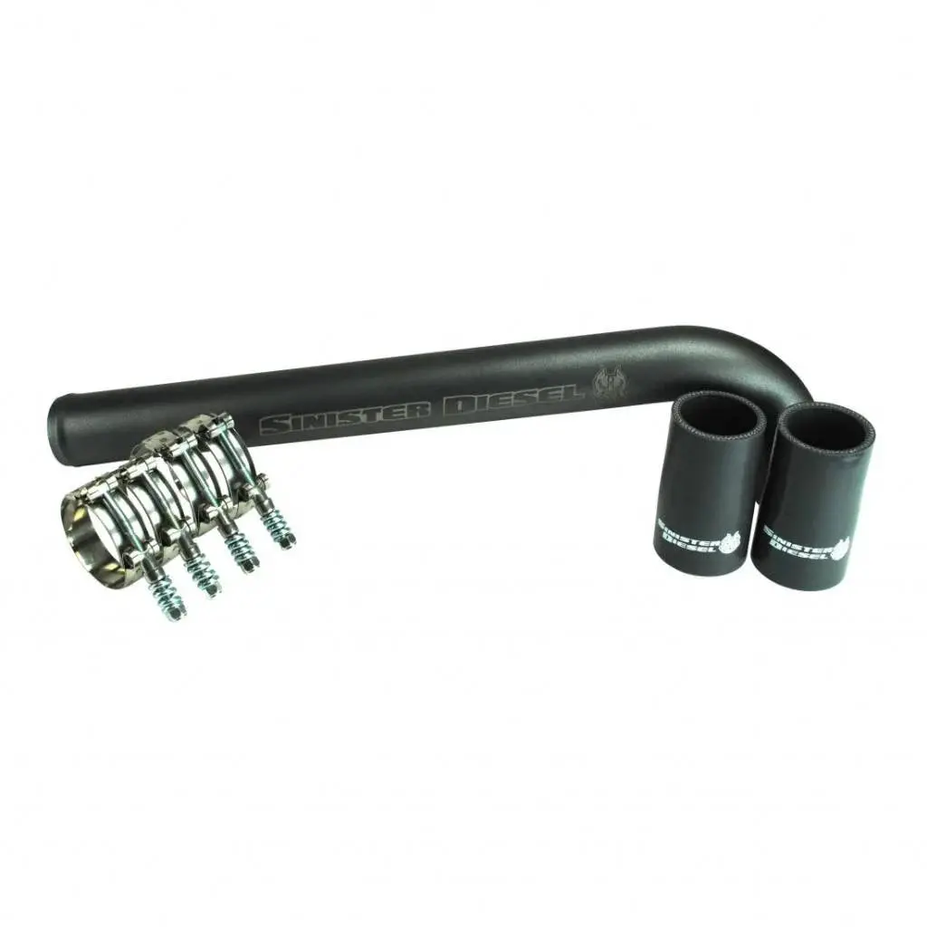 Sinister Diesel | 2019-2020 Dodge Ram 6.7L Cummins (Standard Output Engine) Radiator Pipe - Gray 1