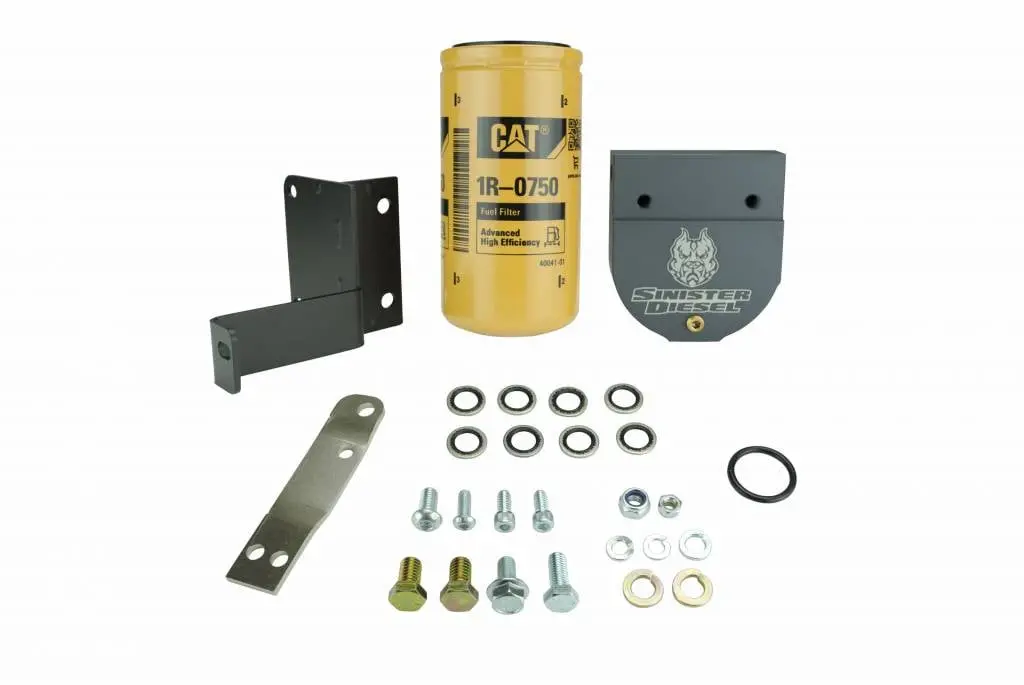 Sinister Diesel | 2004.5-2007 Dodge Ram Cummins 5.9L Cat Fuel Filter Adapter - Gray 1