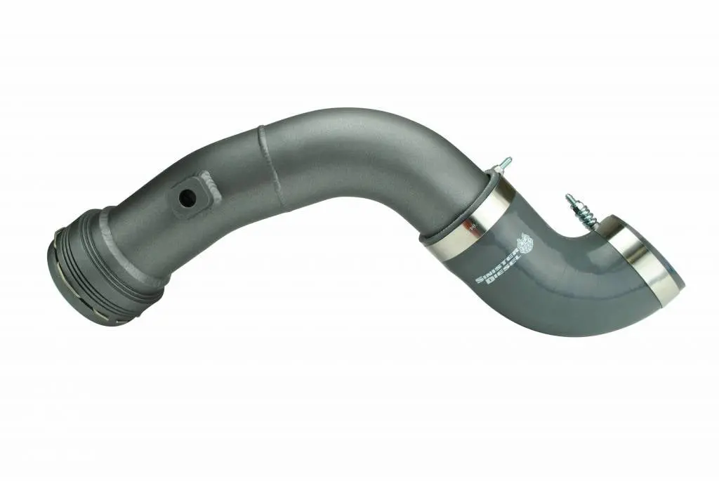 Sinister Diesel | 2017-2025 Ford 6.7L Power Stroke Pick-Up Cold Side Charge Pipe - Gray 1