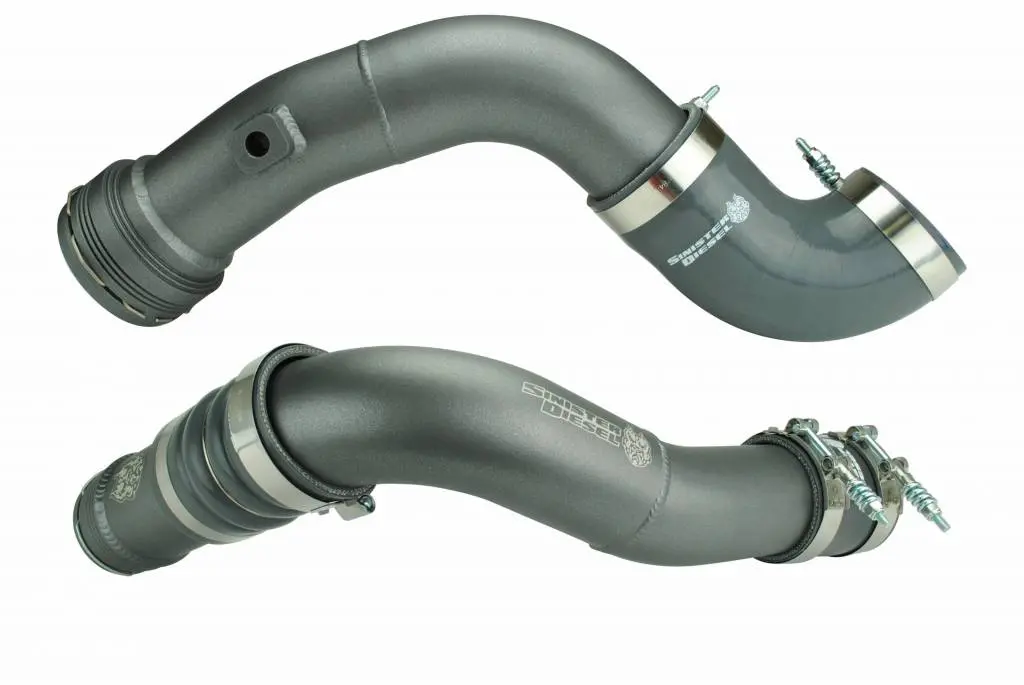 Sinister Diesel | 2011-2016 Ford 6.7L Power Stroke Charge Pipe Kit - Gray 1