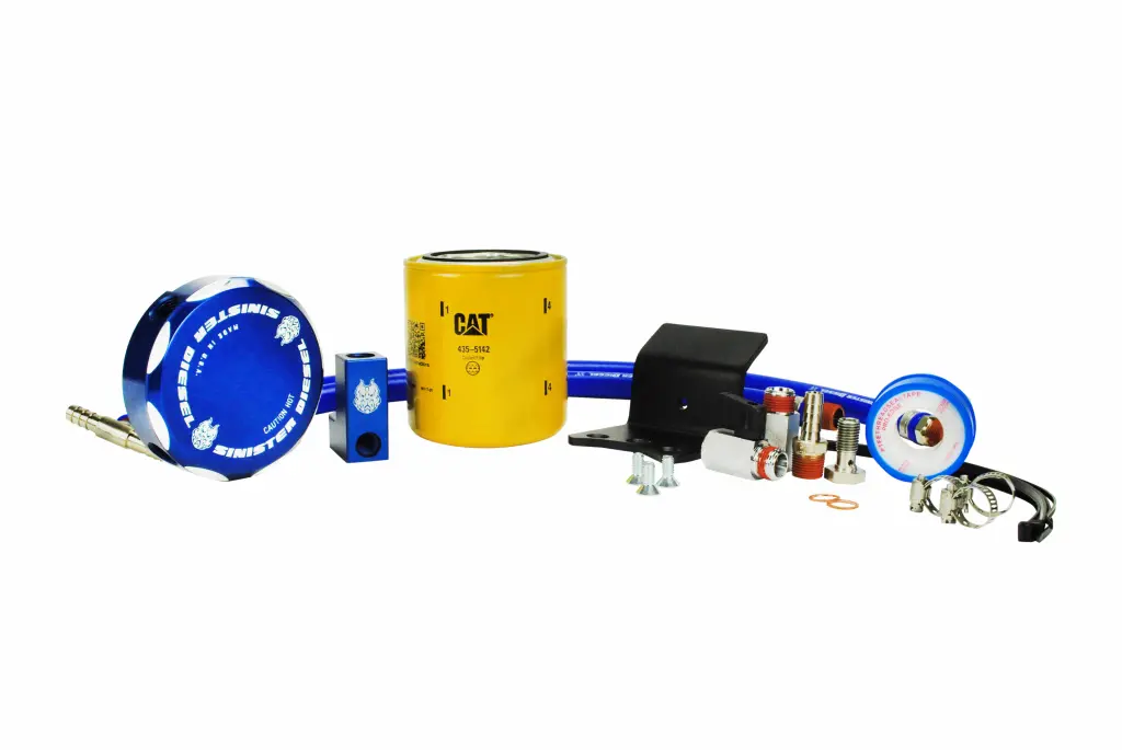 Sinister Diesel | 2020-2022 Ford 6.7L Power Stroke Coolant Filtration System With Cat Filter 1