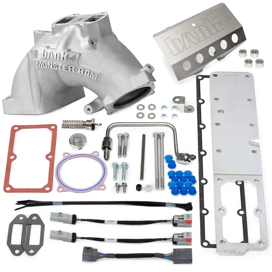 Banks Power | 2013-2018 Dodge Ram 6.7L Cummins Monster-Ram Intake System Gen-2 With Fuel Line - Natural With Heater System 1