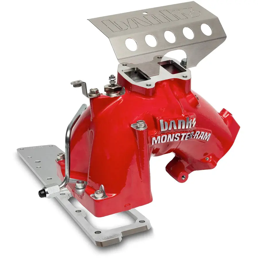 Banks Power | 2013-2018 Dodge Ram 6.7L Cummins Monster-Ram Intake System Gen-2 With Fuel Line - Red With Heater System 2