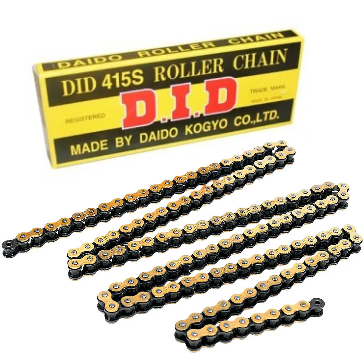 Did 415S 132 Link Standard Chain (Gold/Black) 1