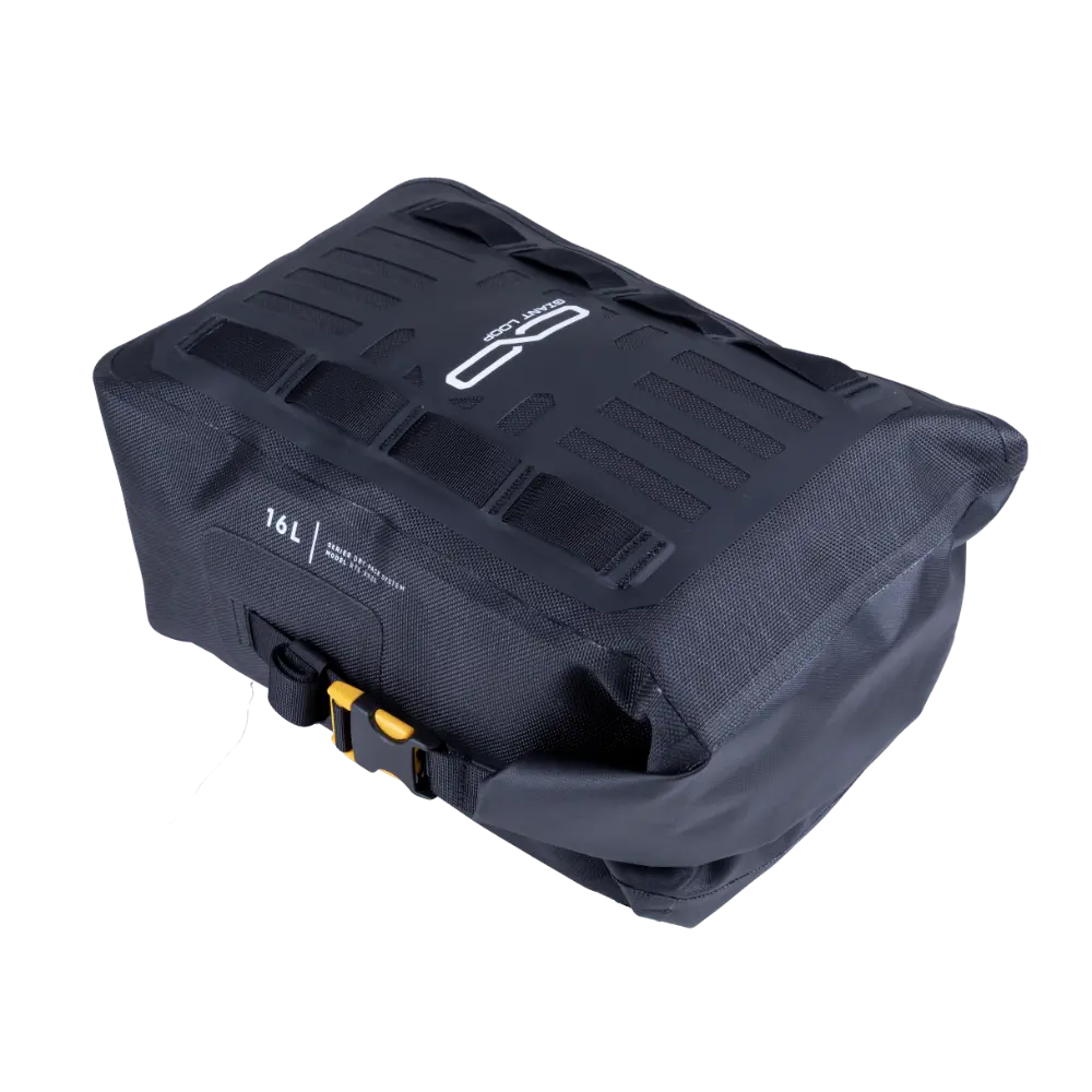 Giant Loop Revelstoke Dry Bag 16L – Waterproof Tail Bag – Black – Adv Dual Sport Motorcycle 1