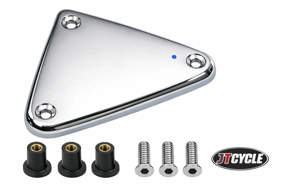 Chrome Ignition Module Side Cover Kit – Harley Xl Sportster 883 1986–1997 – Replaces 66325‑82 1