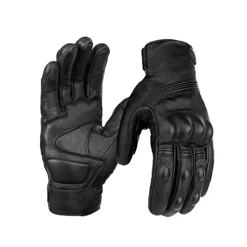 Motorcycle Leather Carbon Fiber Gloves Summer Winter Cross-Country Mountain Bike Motorcycle Gloves Riding Motorcycle Rider Glove 13