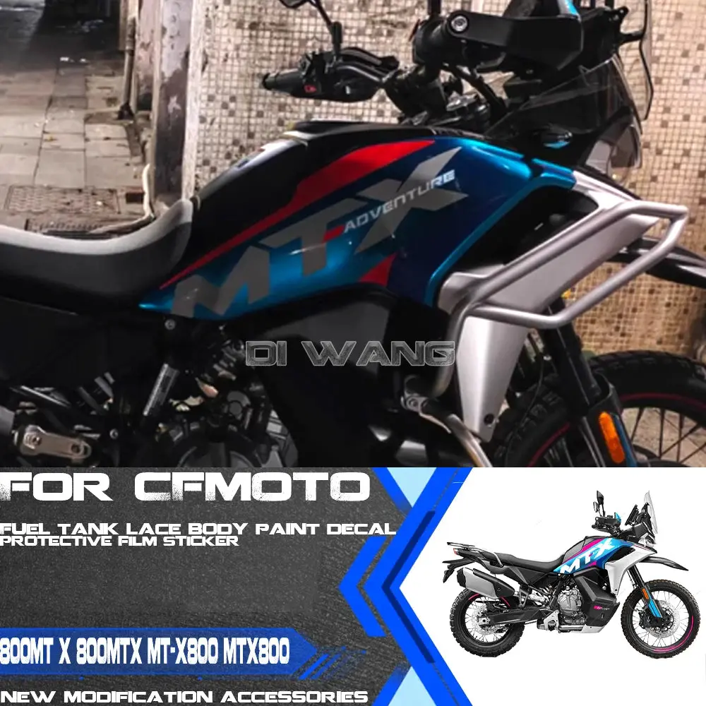 Motorcycle Modified Fuel Tank Lace Body Painting Decals Protective Film Stickers For Cfmoto 800Mt X 800Mtx Mt-X800 Mtx800 1