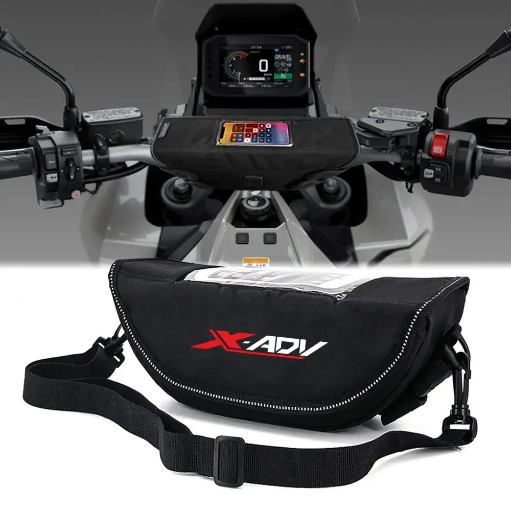 Motorcycle Handle Bag Navigation Bag Waterproof Mobile Phone Bag  For X-Adv750 X-Adv150 X-Adv 125 150 350 750Handlebar Storage 1