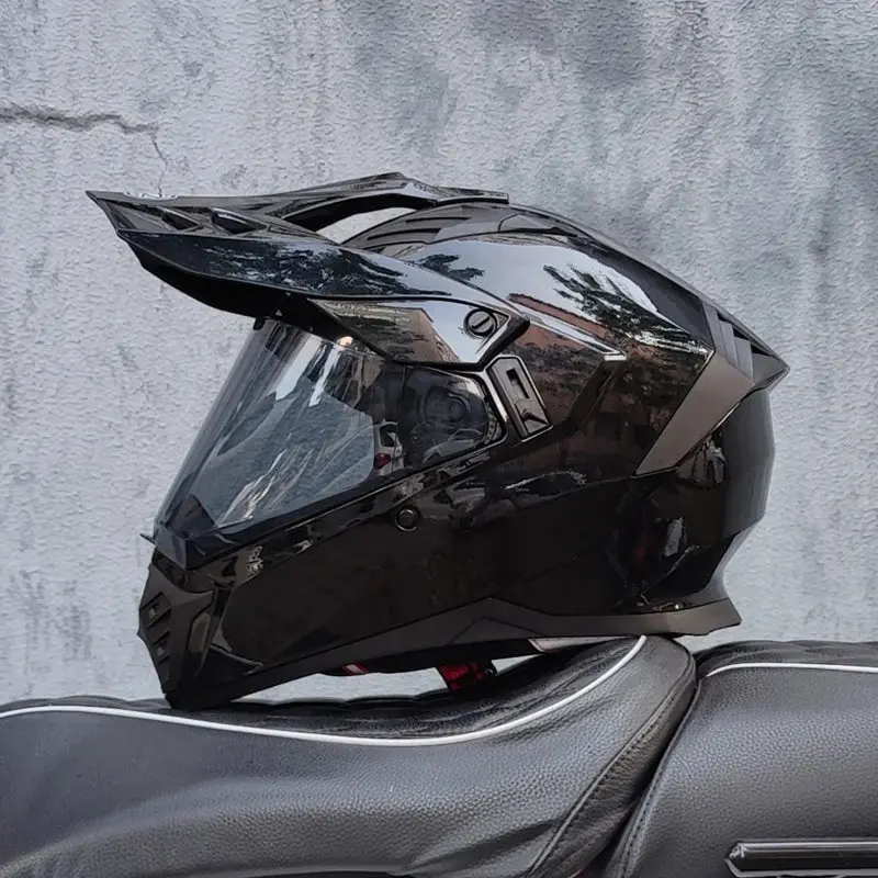 Orz DOT-certified full-face helmet designed for off-road ATVs and motorcycles, featuring an anti-glare brown lens for enhanced visibility and protection. - Image 12