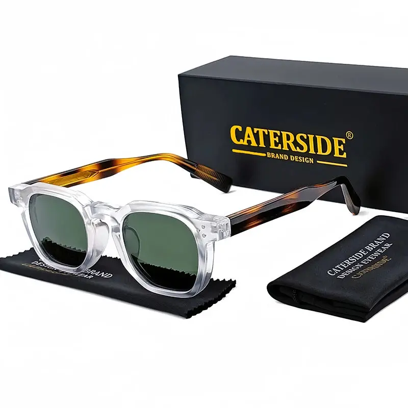 Caterside Fashion Men Sunglasses Small Frame Square Personalized Design Sun Glasses Women Travel Party Business Festival Gift 17