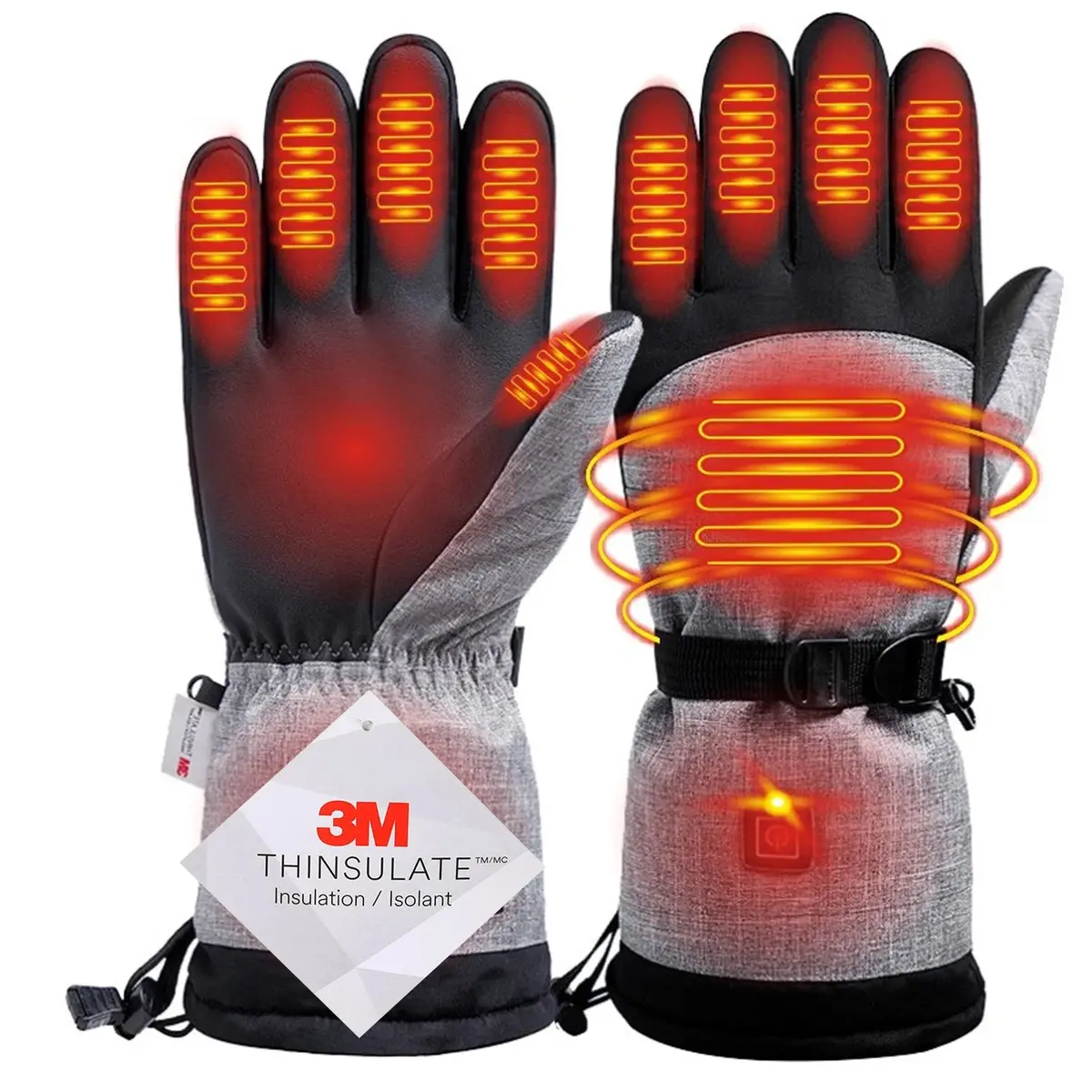 Winter Gloves 3M Cotton Heating Hand Warmer Electric Thermal Gloves Waterproof Snowboard Cycling Motorcycle Bicycle Ski Outdoor 1