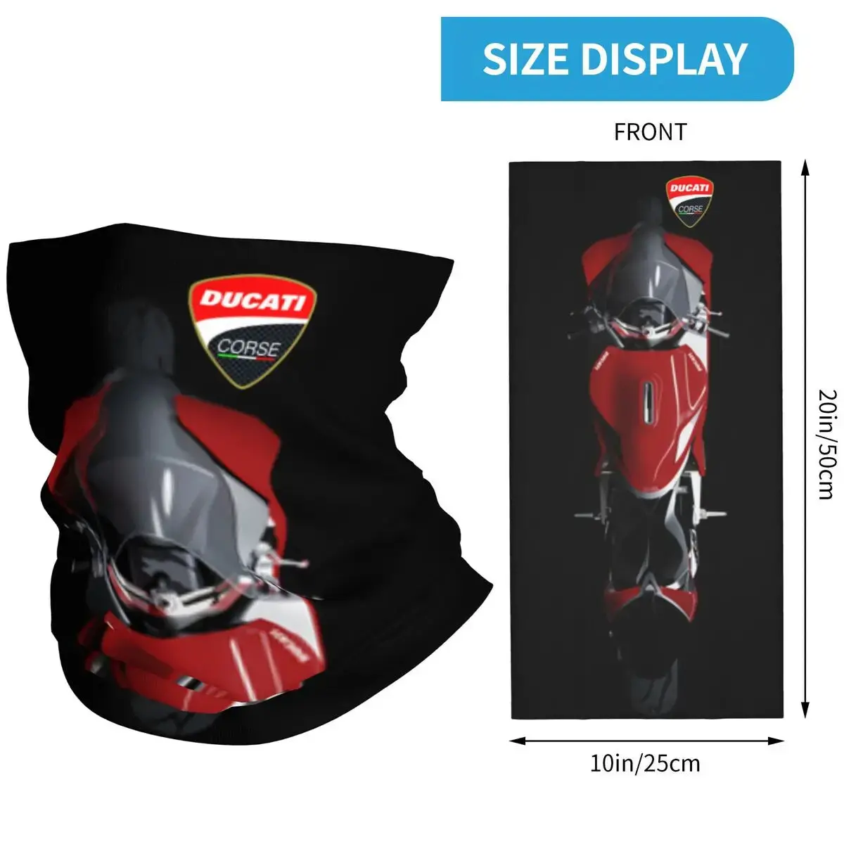 Ducatis Performance Balaclava Accessories Neck Cover Riding Motorcycle Bandana Mask Scarf For Men Women All Season 9