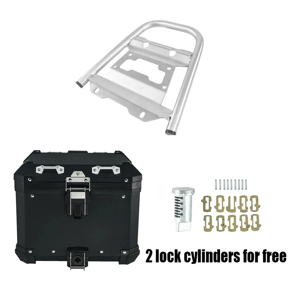 Motorcycle Helmet Box Top Tail Rear Luggage Storage Tool Cases Panniers With Bracket Rack For Honda Nc750x Nc 750 X/S 2021-2023 5