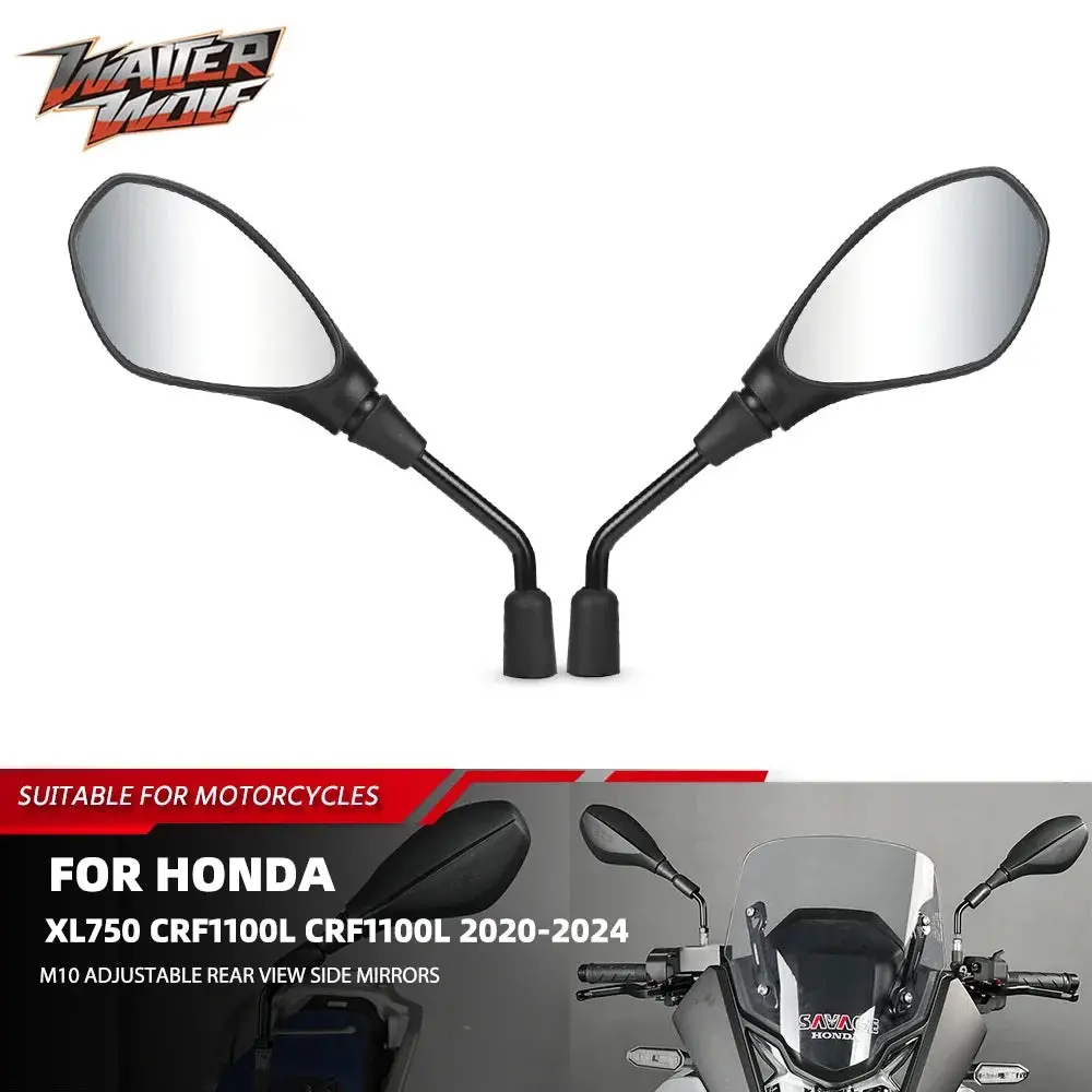 2024 Xl750 M10 Abs Adjustable Rear View Side Mirrors For Honda Xl 750 Transalp Crf 1100L Africa Twin 1100  Adventure Motorcycle 1