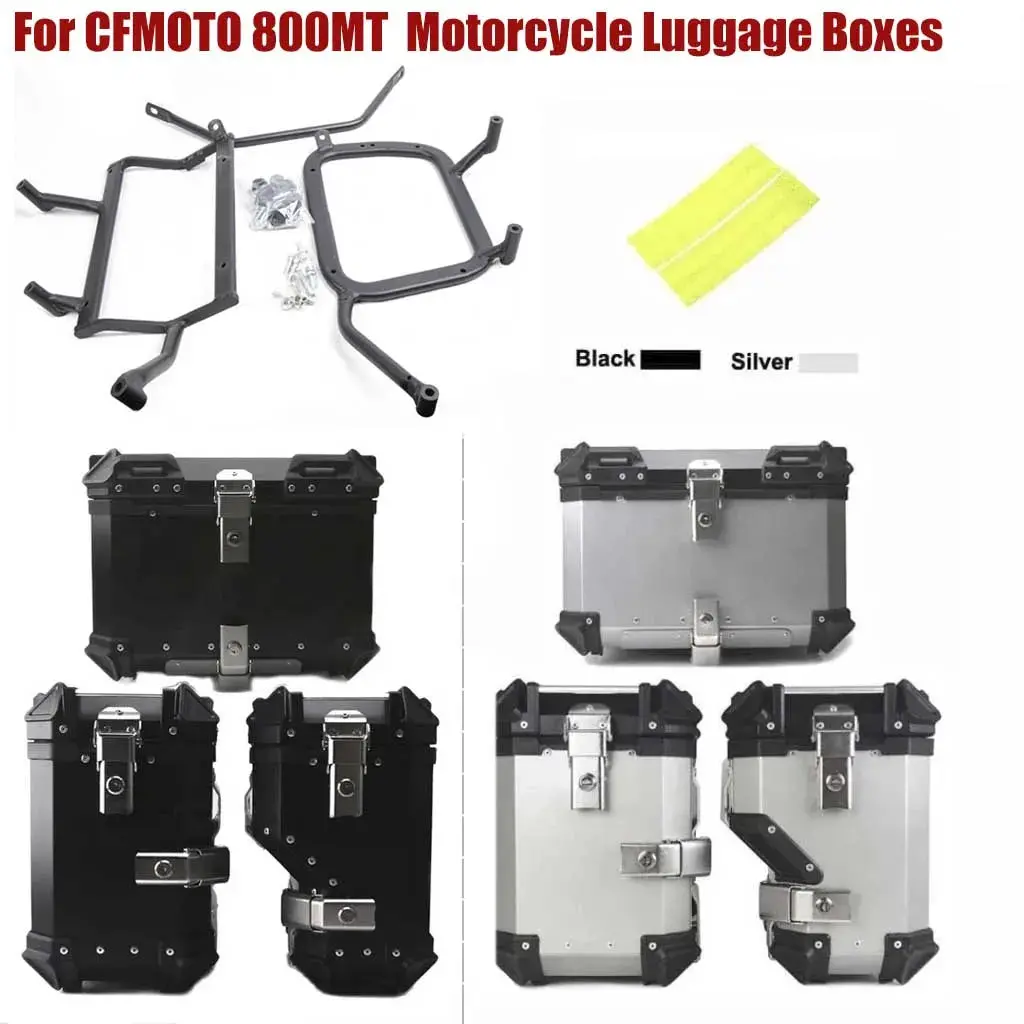 For Cfmoto 800Mt Cf 800 Mt Motorcycle Trunk Top Box Side Luggage Case Pannier Rack Frame Rear Helmet Topcase Support Accessories 1