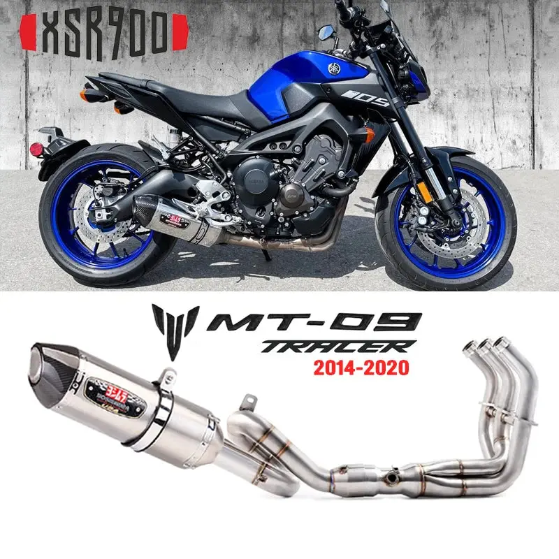 Motorcycle Full System Exhaust For Yamaha Mt09 Fz09 2013-2021 Mt09 Sp 2017-2021 Xsr900 2016 - 2021 Exhaust Muffler Pipe 1