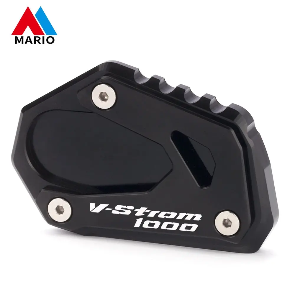Motorcycle Foot Side Stand Enlarger Extension Kickstand Pad Plate Anti-Slip For Suzuki V-Strom 1000 1050 Vstrom V Strom 1050Xt 6