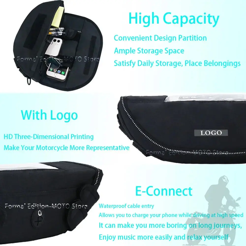For Suzuki V-Storm 800De V-Strom 800De 2023 Motorcycle Accessories Waterproof Bag Storage Handlebar Bag Travel Tool Bag 3