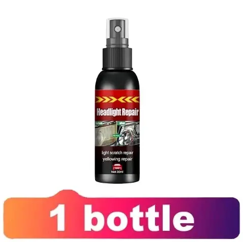 Car Headlight Restoration Fluid - Fast Remove Yellowing & Scratches, Restore Clarity & Shine, Enhance Night Driving Safety 3