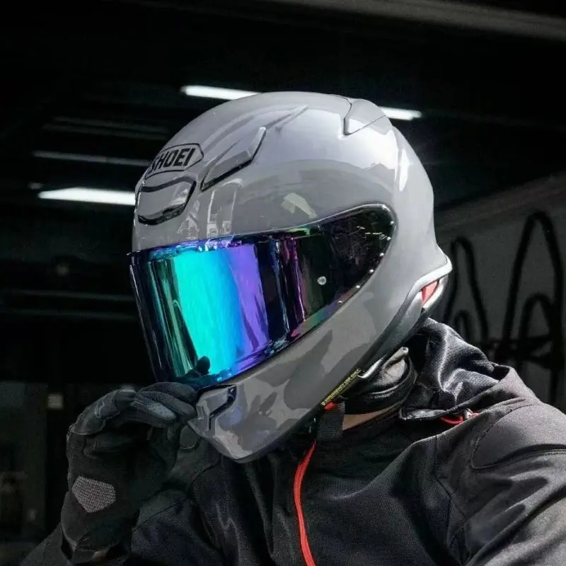 Shoei Z8 Bright Grey Full Face Helmet  Rf-1400 Nxr2 Motorcycle Helmets Riding Motocross Racing Motobike Helmet 1