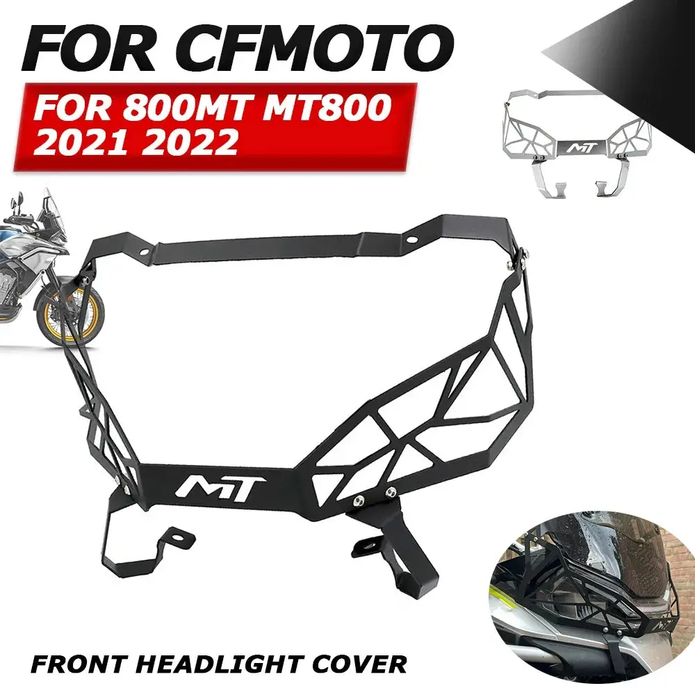 Motorcycle Protector Healight Guards Front Lamp Head Light Cover Grille Grill For Cfmoto 800Mt Mt 800 Mt 2021 2022 Accessories 1