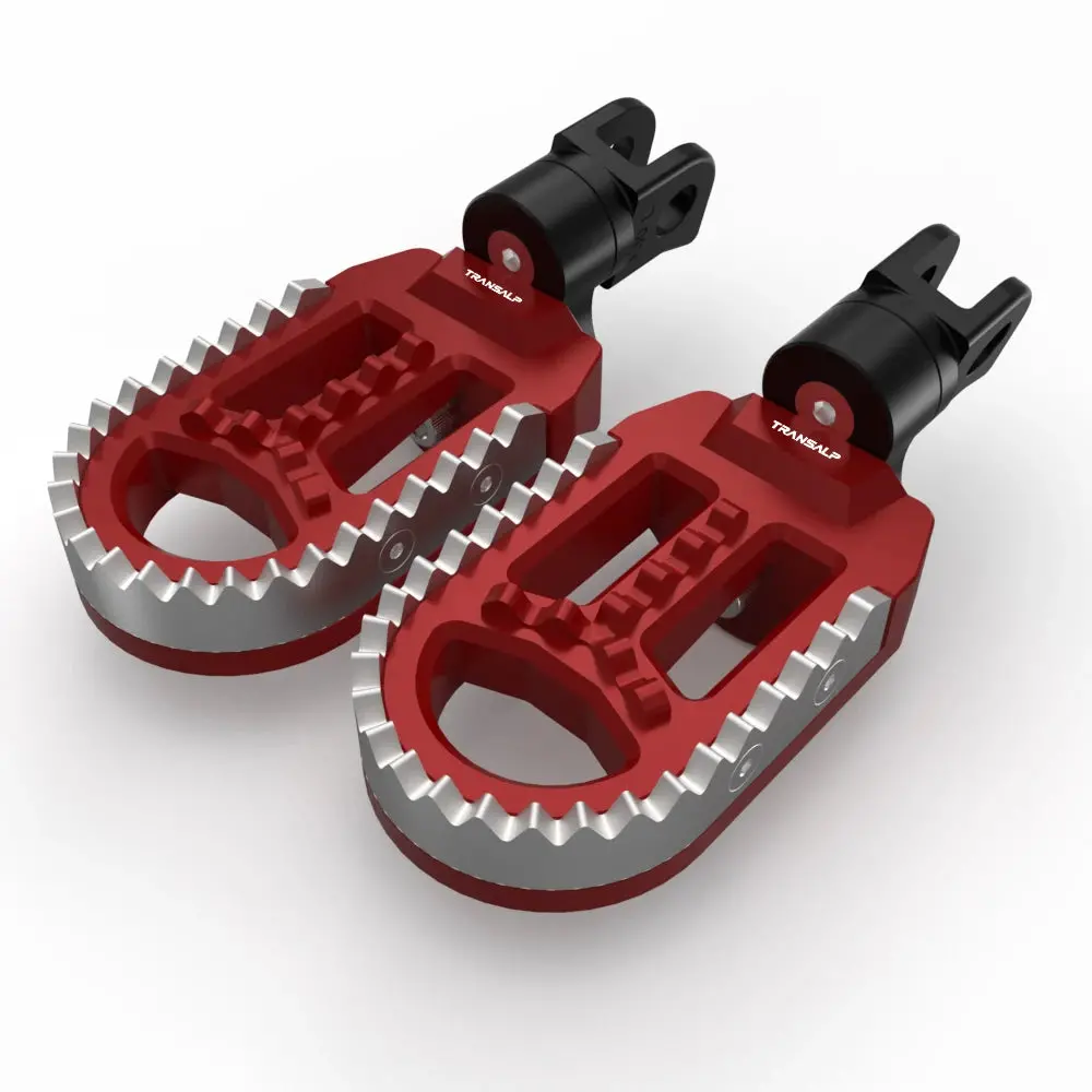 For Honda Xl750 Transalp Kawasaki Klx250s Klx250r Klx300/650 Rotatable Footrest Footpegs Pedals Motorcycle Front Wide Foot Pegs 16