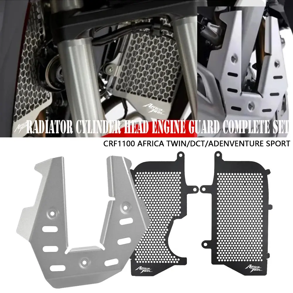 Motor For Honda Crf1100l Africa Twin Dct Crf 1100 L Adventure Adv Sports 2023 Radiator Grille Guard Cylinder Head Engine Guard 1