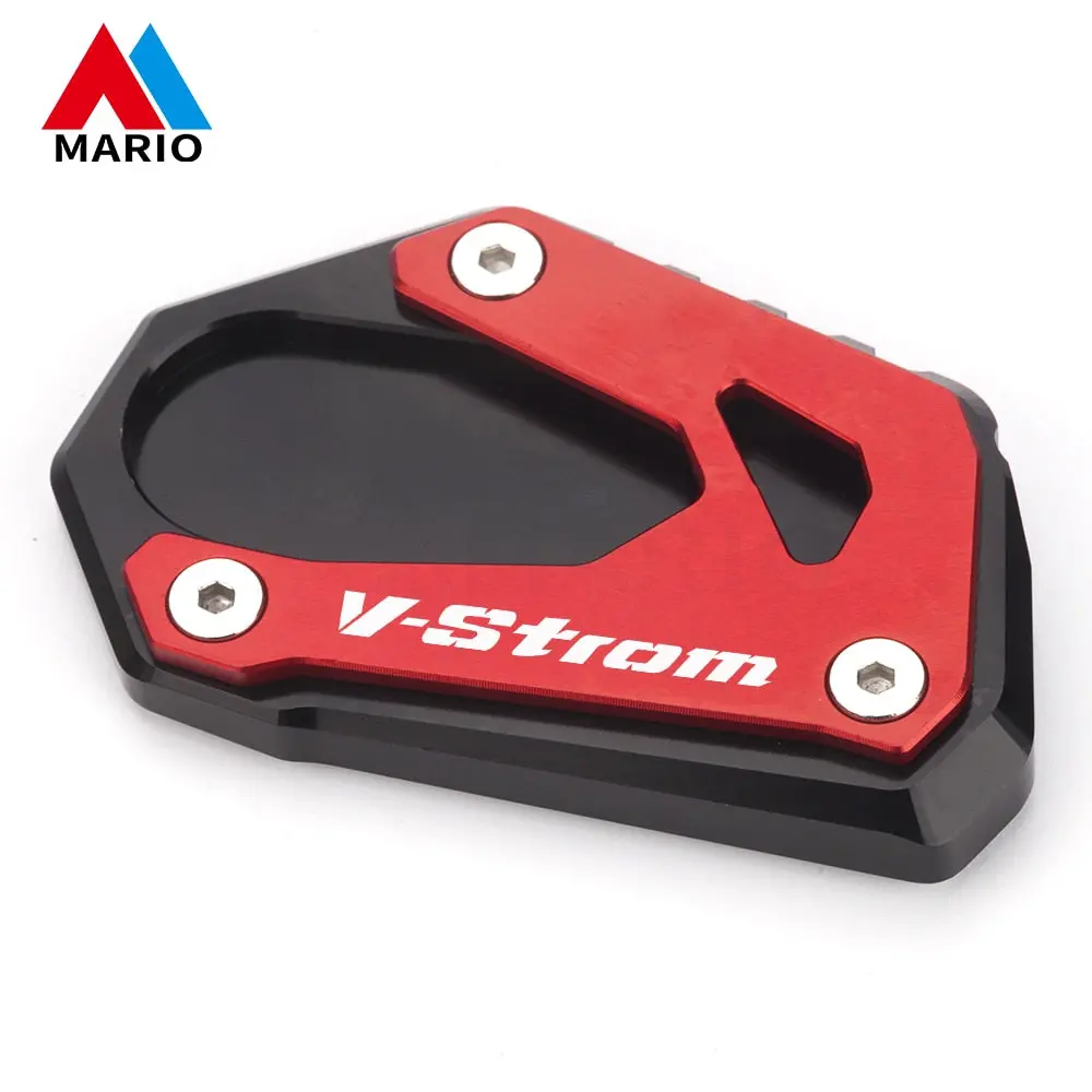 Motorcycle Foot Side Stand Enlarger Extension Kickstand Pad Plate Anti-Slip For Suzuki V-Strom 1000 1050 Vstrom V Strom 1050Xt 4