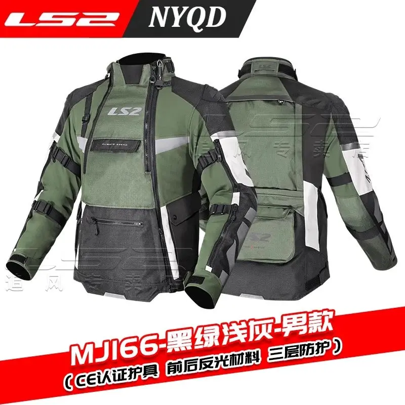 Original Ls2 Motorcycle Riding Suit Long-Distance Rally Suit Off-Road Motorcycle Anti Fall Riding Pants For Men Mj166 1