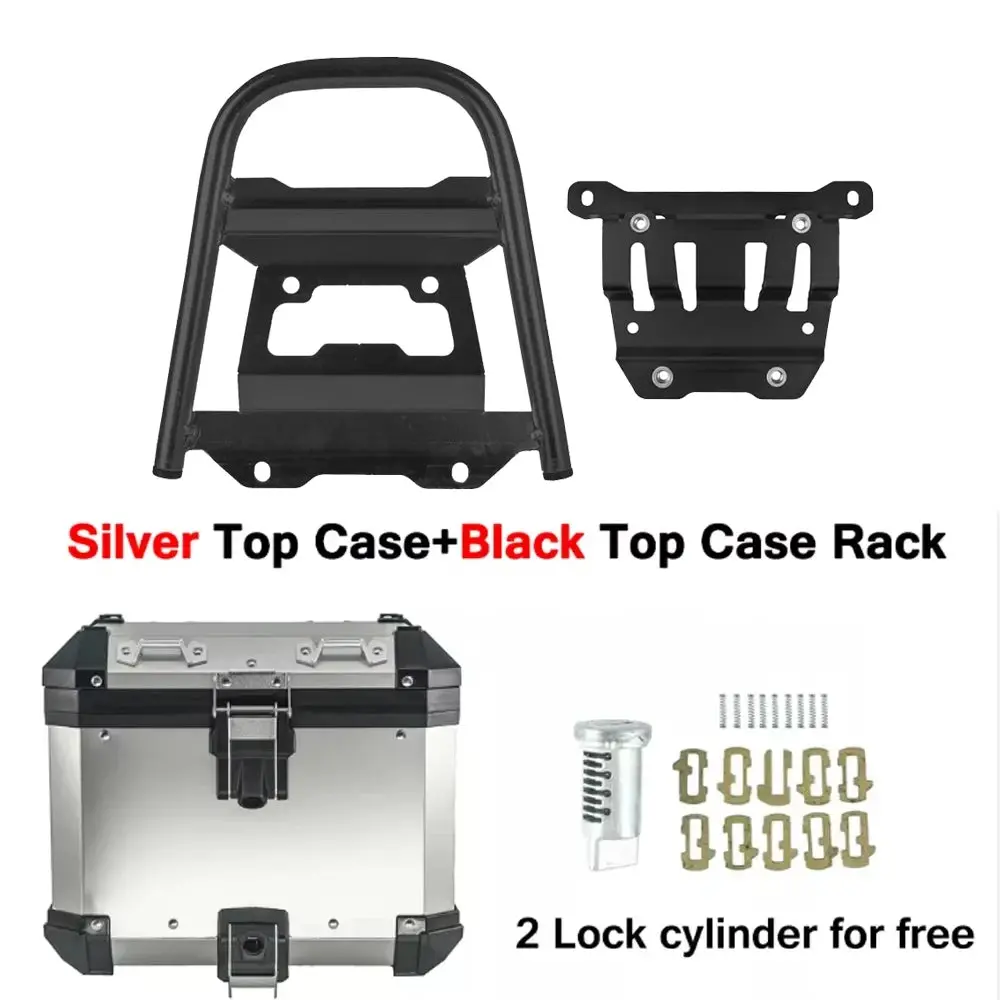 Motorcycle Aluminum Box Pannier Saddlebag Top Case Luggage Rack For Honda Xl750 Transalp Xl 750 2023 2024 Tail Side Box Bracket 11