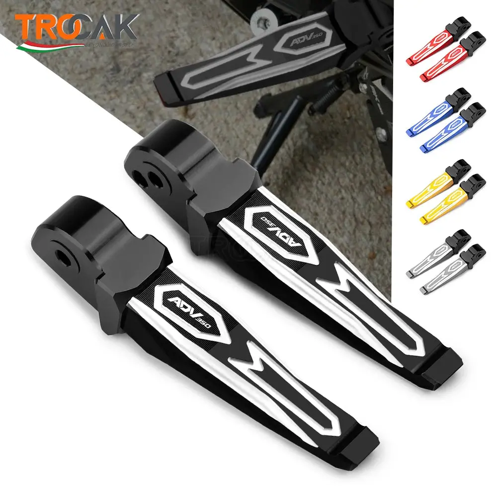 For Honda Adv350 Adv 350 2021-2023 Motorcycle Accessories Rear Passenger Footrest Foot Rest Pegs Rear Pedals Anti-Slip Pedals 1