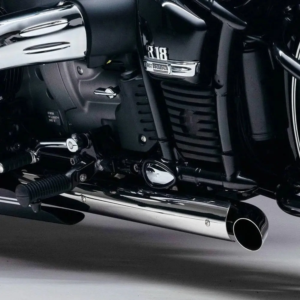 Short Gp Bobber Slip Ons Mufflers Tail Pipe Slip-On Exhaust System Fit For Bmw R18 100 Year R18b R 18 B/Classic/Transcontinental 6
