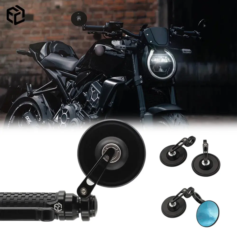 For Cb650r Motorcycle Accessories Rearview Bar End Mirror For Honda Cb400 Cb650f Cb1000r Cbr1000rr Cb1100 Cb1300 Cb400f 1