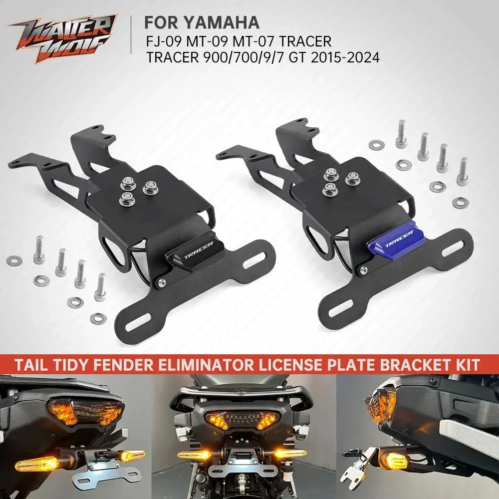 Tracer 9 Gt License Plate Holder For Yamaha Mt09 Mt07 900 700 7Gt 9Gt Fj09 2024 Motorcycle Tail Tidy Fender Eliminator Mt Fj 09 1