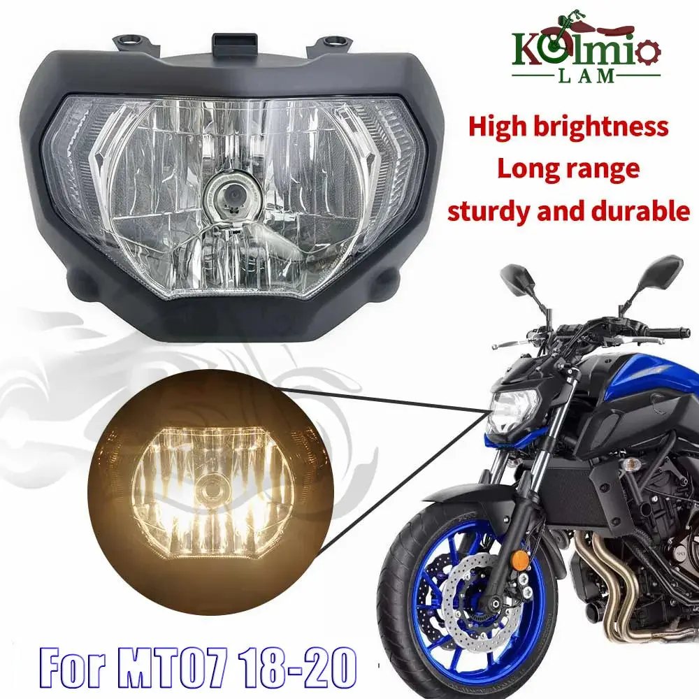 Fit For 2018 - 2020  Yamaha Mt-07 Mt07 Motorcycle Headlight Front Headlamp Mt 07 2019 Head Light Accessories 1