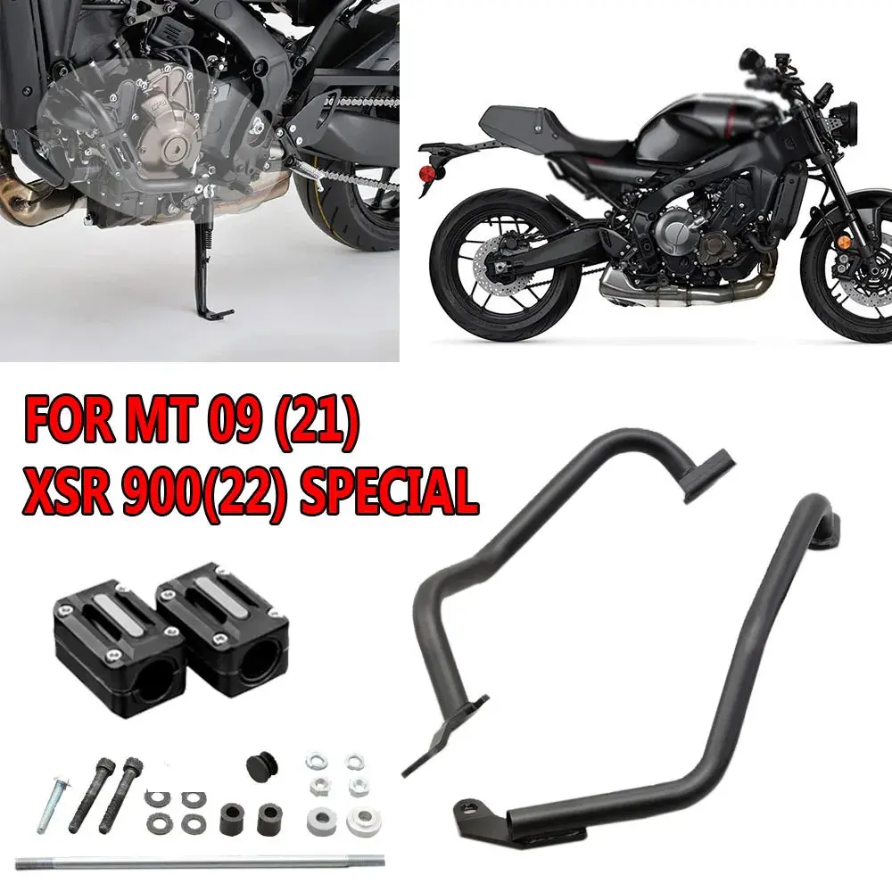 For Xsr900 Xsr 900 2022 Mt-09 Mt09 Sp 2021 2022 2023 Engine Guards Highway Crash Bars Bumper Stunt Cage Frame Protectors 1