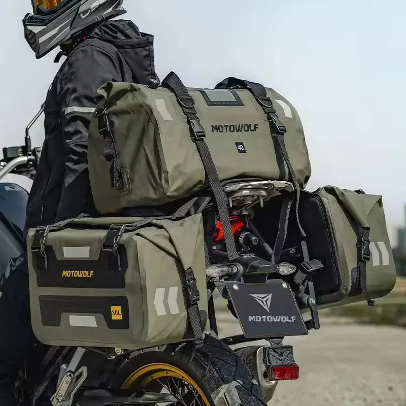 Motowolf Motorcycle Bags Waterproof Outdoor Large Capacity Motorcycle Luggage Saddle Bag 1