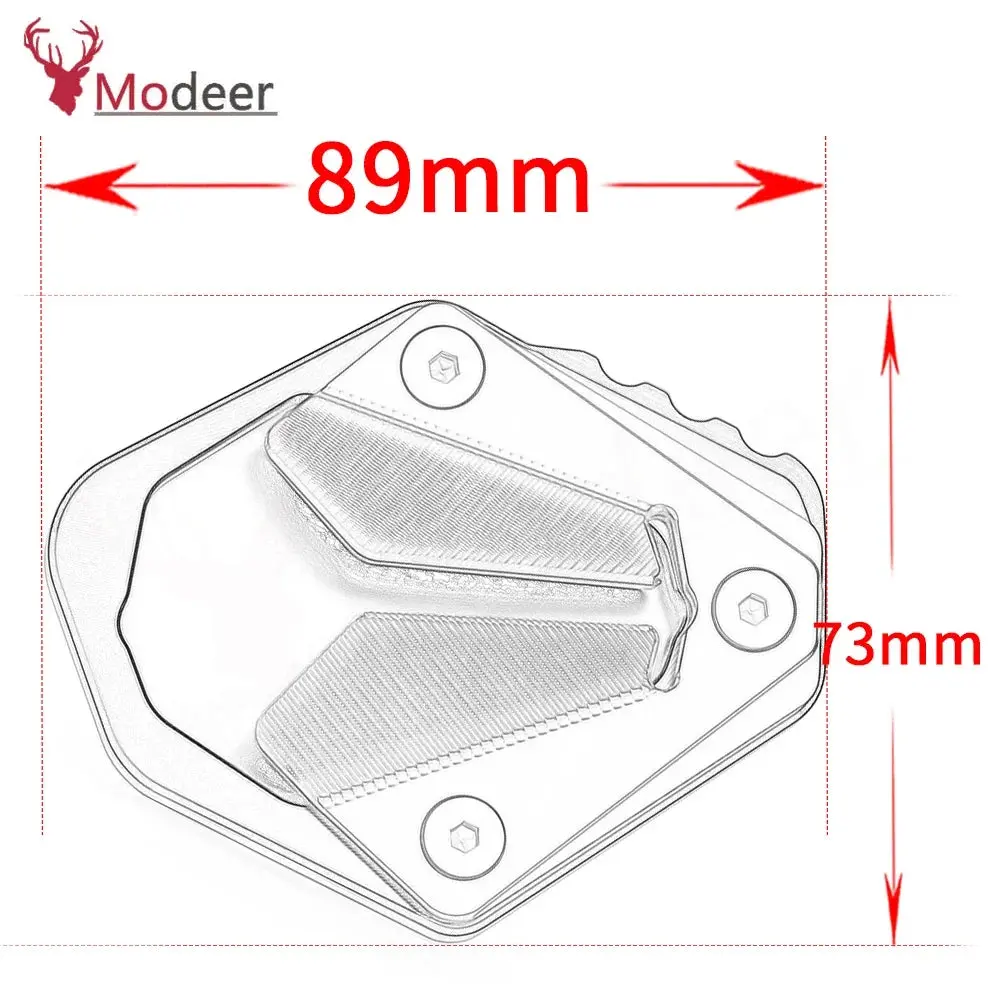 For Bmw F 900 Gs F900gs F900 Gs 2023- Motorcycle Accessories Aluminum Kickstand Pad Enlarger Extension Side Stand Plate 6