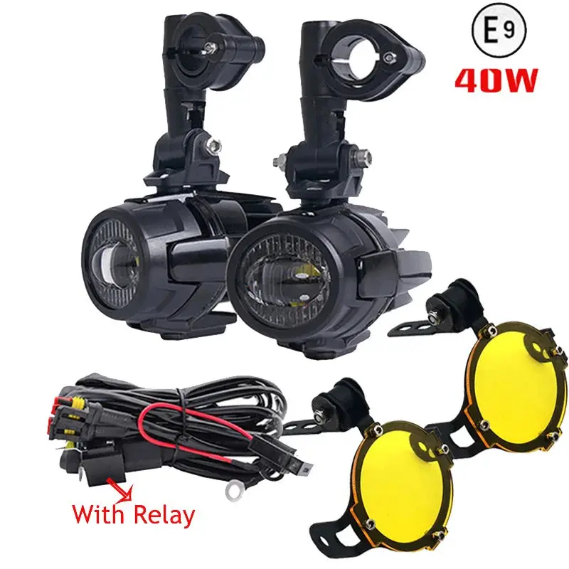 2014-2022 For Kawasaki Benelli Etc Motorcycle Led Auxiliary Light Car Fog Light Assemblie Driving Lamp Spotlight Holder 1