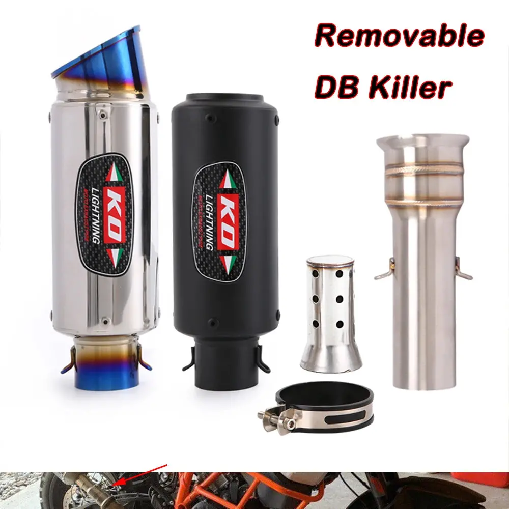 51Mm Exhaust Pipe Motorcycle Muffler Mid Pipe Stainles Steel Escape Modified For 1290 Super Adventure R/S/T 2016-2020 1