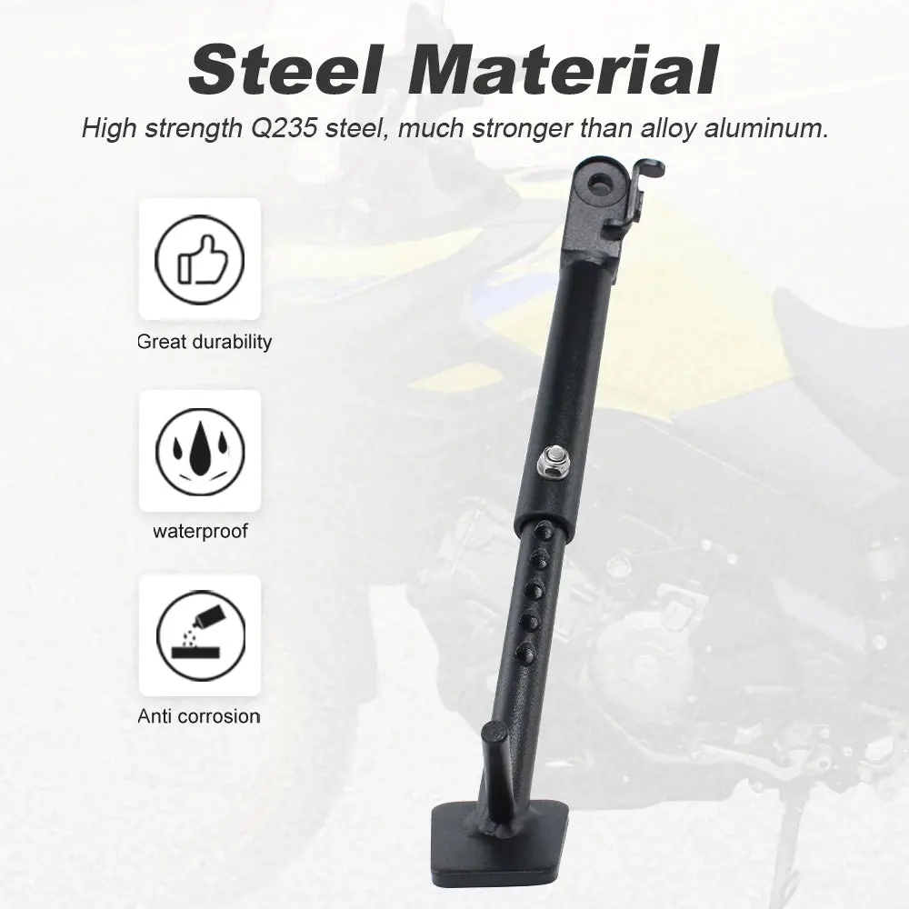 Dl 650 Motorcycle Adjustable Kickstand Foot Side Stand Fit For Suzuki V-Strom 650/Dl650 2012-2017 2018 2019 2020 2021 2022 2023 2