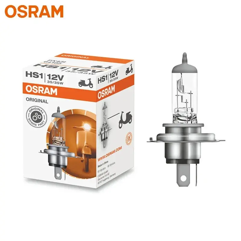 Osram Hs1 64185 12V 35/35W Px43t Classic Motor Halogen Headlight Original Bulb 3200K Light Standard Motorcycle Lamp Ece 2