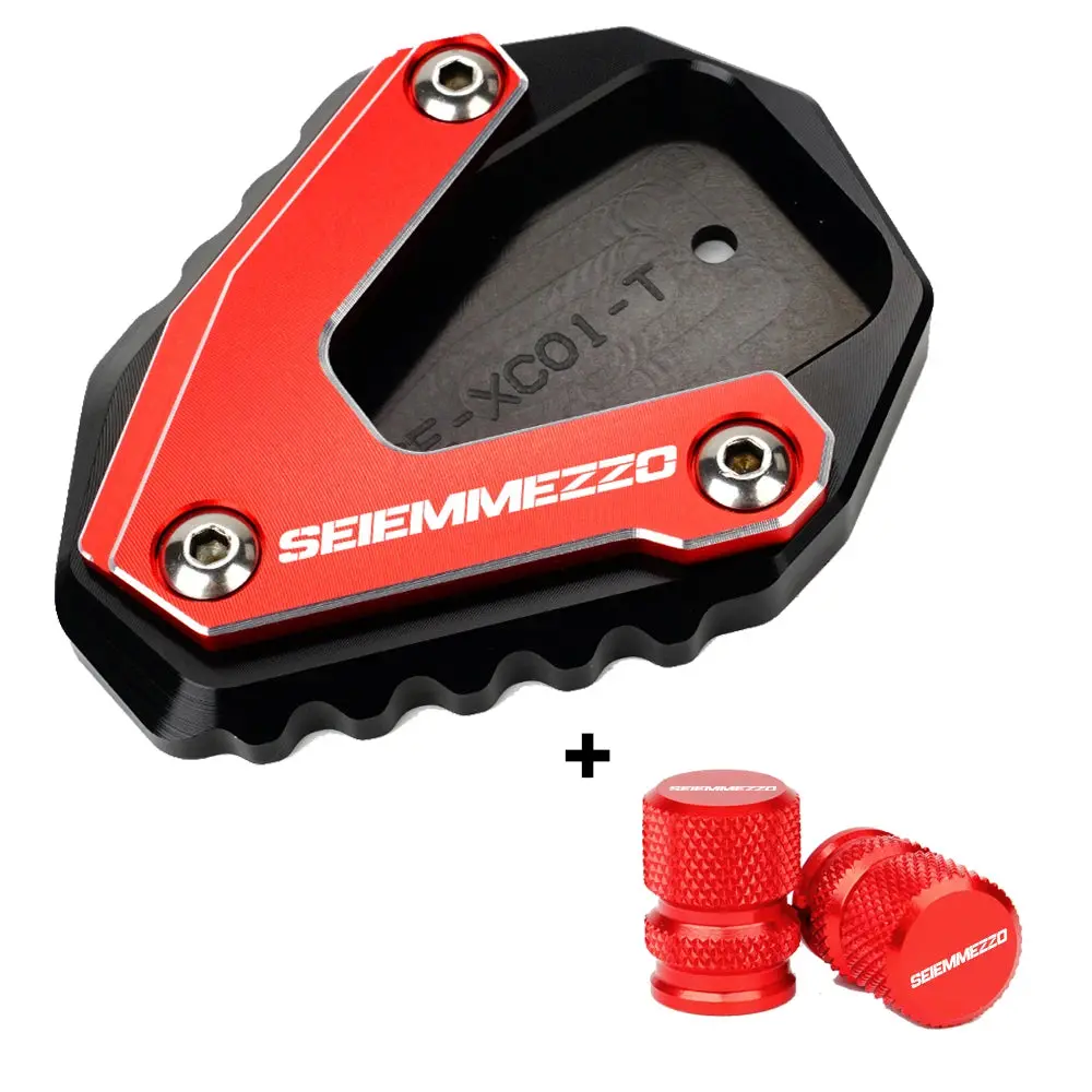 For Moto Morini Seiemmezzo Scr Str 650 2023 Motorcycle Accessories Kickstand Foot Side Stand Enlarger Pad Tire Valve Caps 2
