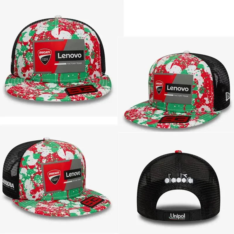 High Quality Hiphop Baseball Cap Adjustable Sport Casual Cap Outdoor Summer Men Women Leisure Breathable Cap For Ducati Motogp 4