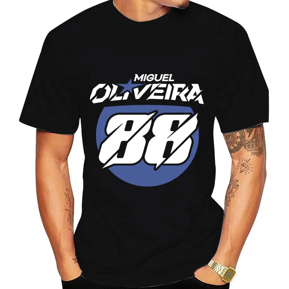 Official-style Miguel Oliveira #88 racing tee — soft 100% cotton, short-sleeve, unisex fit, perfect for fans and couples.